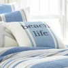 St Bart Beach Life Decorative Pillow - Blue, White - Levtex Home -Interior GUEST 0709c7ac 85b2 41b8 8890 53b66479ef36
