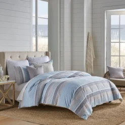 Santander Comforter Set - Blue, Grey & White - Levtex Home -Interior GUEST 108611a5 21ef 4131 b30f f44760b86e1a