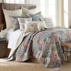 Calafel Floral Quilt And Pillow Sham Set - Levtex Home -Interior GUEST 10aee31e 7e5f 4e75 8a87 d2458dcf3318