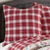 Folk Deer Holiday Euro Sham Set Of 2 Red - Levtex Home