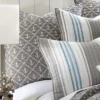 Provincetown Euro Sham - Grey And White - Levtex Home -Interior GUEST 178ef42b 83f7 4dad 8d97 0474649a34d2