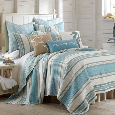 Blue Maui Quilt Set - Levtex Home 8 Blue Maui Quilt Set - Levtex Home - Image 6