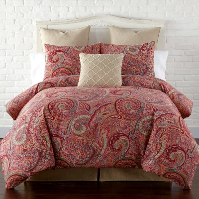Spruce Red Duvet Set - Levtex Home 7 Spruce Red Duvet Set - Levtex Home - Image 5