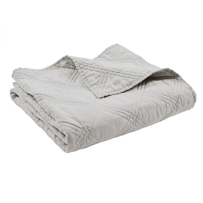 Linen Front/Cotton Back Quilted Throw - Levtex Home 10 Linen Front/Cotton Back Quilted Throw - Levtex Home - Image 8