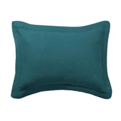 Washed Linen Teal Blue Sham - Levtex Home -Interior GUEST 22b6c344 4c8f 4a06 a84f df7dbe8dcfb5