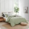Mills Waffle Desert Sage Full/Queen Duvet Set - Levtex Home