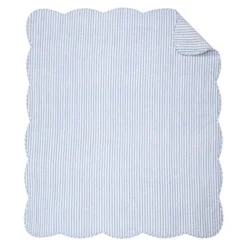 Martha Stripe Blue Quilted Throw - Levtex Home -Interior GUEST 3a43e215 e13d 48d6 997f 993274502ab5