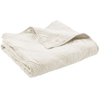 Linen Front/Cotton Back Quilted Throw - Levtex Home 12 Linen Front/Cotton Back Quilted Throw - Levtex Home - Image 10