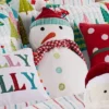 Merry & Bright Holly Jolly Snowman Pillow - By Levtex Home -Interior GUEST 44074197 b59a 4ef1 8a1e 0fb88f417718