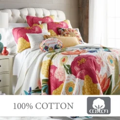 Grandiflora Quilt And Pillow Sham Set - Levtex Home -Interior GUEST 67ca23fe e533 4f2e 841e 437e21192349