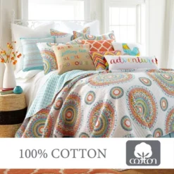 Mayla Medallion Quilt And Pillow Sham Set - Levtex Home -Interior GUEST 6e54a96b d6af 4b3d 8915 a891c6cb91bd