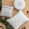 O Christmas Round Metalic Snowflake Pillow R16 -Levtex Home 2 O Christmas Round Metalic Snowflake Pillow R16 -Levtex Home -Interior GUEST 7aa97b31 5ef6 4849 bf05 de9a8d0ea9b6 1
