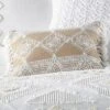 Harleson - Diamond Ikat Tassel Pillow - Natural Tan & White - Levtex Home 2 Harleson - Diamond Ikat Tassel Pillow - Natural Tan & White - Levtex Home -Interior GUEST 7b094893 4898 42fd 9e16 d88db7797d74