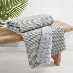 Mills Waffle Quilted Throw - Levtex Home