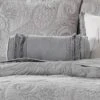 Perla Grey Solid Neckroll Decorative Pillow - Levtex Home -Interior GUEST 83555dd4 cbf5 4120 9433 da2874827eef
