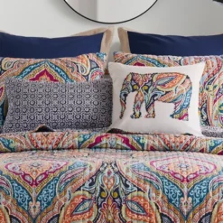 Magnolia Navy Batik Decorative Pillow - Levtex Home 5 Magnolia Navy Batik Decorative Pillow - Levtex Home -Interior GUEST 88bf5238 9183 4207 bfe5 e271d2dd51f3