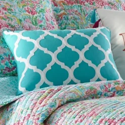 Karola Crewel Lattice Decorative Pillow - Levtex Home