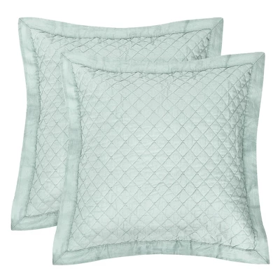 Austin Linen Blend Euro Sham Set Of 2 - Levtex Home 8 Austin Linen Blend Euro Sham Set Of 2 - Levtex Home - Image 6