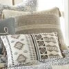 Trevino Embroidered Burlap Decorative Pillow - Levtex Home