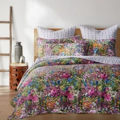 Basel Floral Quilt And Pillow Sham Set - Levtex Home -Interior GUEST 976fb5c5 b22e 45fc aac9 d6d3099feede