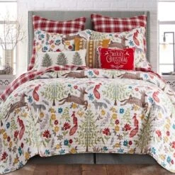 Folk Deer Holiday Quilt Set - Levtex Home 11 Folk Deer Holiday Quilt Set - Levtex Home -Interior GUEST 9f9e1ffa 1a40 4ec6 ad54 6b3b15c18b97