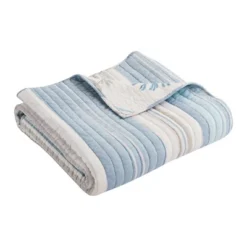 Ipanema Coastal Stripe Quilted Throw - Levtex Home 7 Ipanema Coastal Stripe Quilted Throw - Levtex Home -Interior GUEST a0630707 7c23 4882 92c7 ba7a3a16f2b2