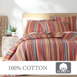 Uluru Stripe Quilt And Pillow Sham Set - Levtex Home -Interior GUEST a53e125c d6b2 4314 b750 a4af84b7e592