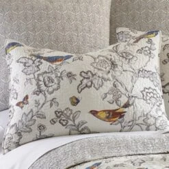 Mockingbird Toile Quilt And Pillow Sham Set - Levtex Home -Interior GUEST a7a8f9c0 e004 425c 87b7 4a97f7cb33c9