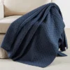 Cross Stitch Navy Quilted Throw- Levtex Home -Interior GUEST b0286a46 6af2 4b75 a154 0cc86f4b7a51