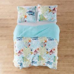 Beachwalk Quilt And Pillow Sham Set - Levtex Home -Interior GUEST b9203800 2883 4fbe 8dac 1d39b5e45591