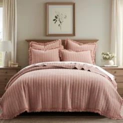 Wilhemina Dusty Rose Euro Sham 2pk - Levtex Home -Interior GUEST b98ce0a0 1a46 4438 a7fd 7a24a6628eaa