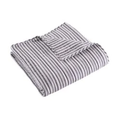 Tobago Stripe Charcoal Quilted Throw - Levtex Home 7 Tobago Stripe Charcoal Quilted Throw - Levtex Home -Interior GUEST bd9619d5 d5f0 4d40 87dd fa318a64beac