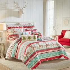 Let It Snow Holiday Euro Sham Set Of 2 Red - Levtex Home -Interior GUEST c3e8cc78 ad2d 409d 8a8b ba8aaaa6d6e6