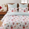 Gnome For The Holidays White Euro Sham - Set Of 2 - Levtex Home