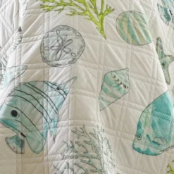 Biscayne Quilt Set - Teal, Green, Aqua - Levtex Home -Interior GUEST d2f7b75a 715c 44b3 afc2 cae641e553d6