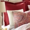 Spruce Red Euro Shams - Set Of 2 - Levtex Home -Interior GUEST e737f8e7 98e9 4441 86a1 dc6f9142ce9b