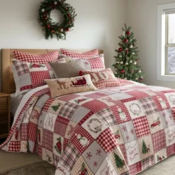 Home For Christmas Bedspread Set - Levtex Home