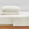 Cream 300TC Sateen Twin-XL 3pc Sheet Set - Levtex Home